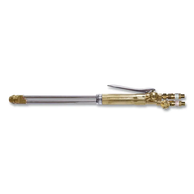 V-Style Hand Cutting Torch, 12 in Cutting Cap., 21 in Torch L, Top Rear Lever, 180° Head Angle, with Flashback Arrestors