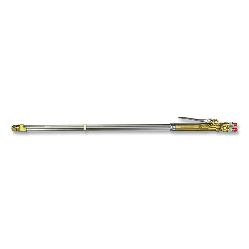 V-Style Hand Cutting Torch, 12 in Cutting Cap., 36 in Torch L, Top Rear Lever, 180° Head Angle, with Flashback Arrestors