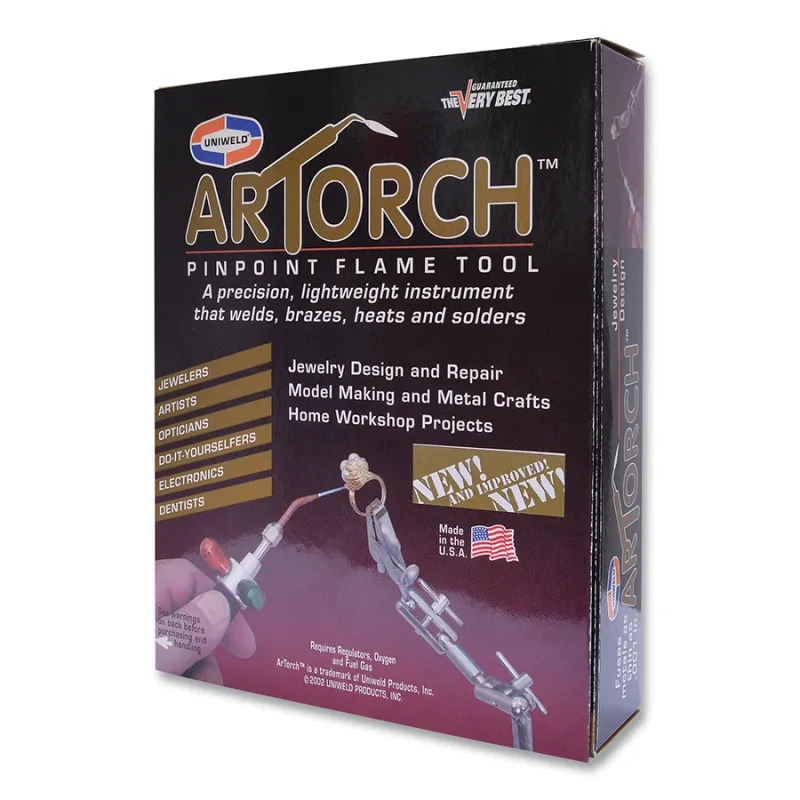 ArTorch® Pinpoint Flame Tool Kit, OAW, Includes 6 ft Twin Hose with B Fittings, Curved Pinpoint Tips #2/#3/#4/#5/#6
