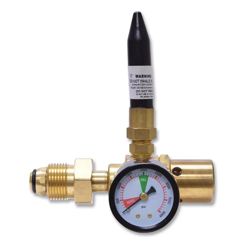FAST-FLO® Balloon Inflator Regulator, Deluxe with Gauge, Helium, CGA-580 inlet