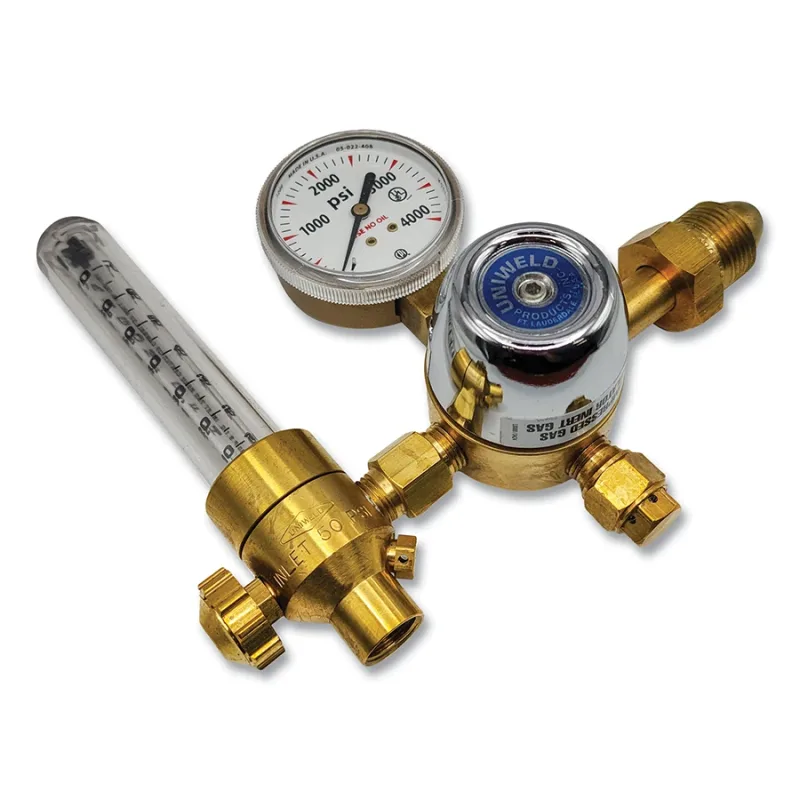 CEF Series Flowmeter, Argon, 5/8 in-18 RH Outlet Connection, 10-70 SCFH Flow Cap.