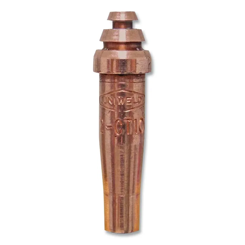 A-Style 1-Pc Acetylene Cutting Tip - CT100 Series, CT100-0, 1/2 in Cut Metal Thickness, Acetylene and Oxygen