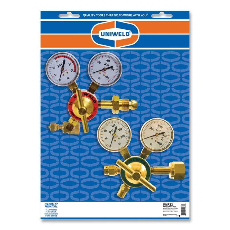 Single Stage Regulator - MR82 Series, Regulator Set, MR8210/MR8211, Oxygen/Acetylene, CGA 540/CGA 510, 3000 psig Inlet