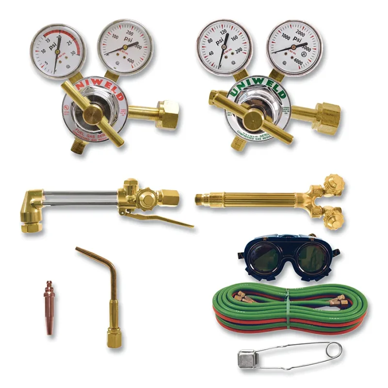 All-American A-Style Cutting and Welding Outfit, RV Series Regulators CGA300/CGA540, Medium-Duty, Oxyacetylene