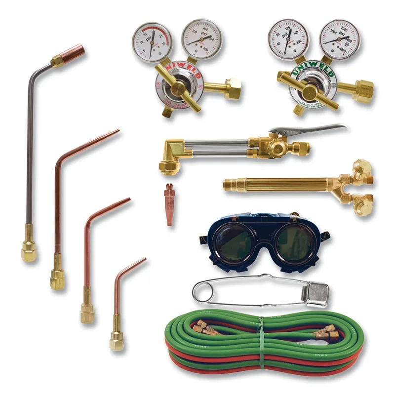 All-Trades V-Style Cutting and Welding Outfit, RUH82 Series Regulators CGA300/CGA540, Med-Duty, Oxyacetylene