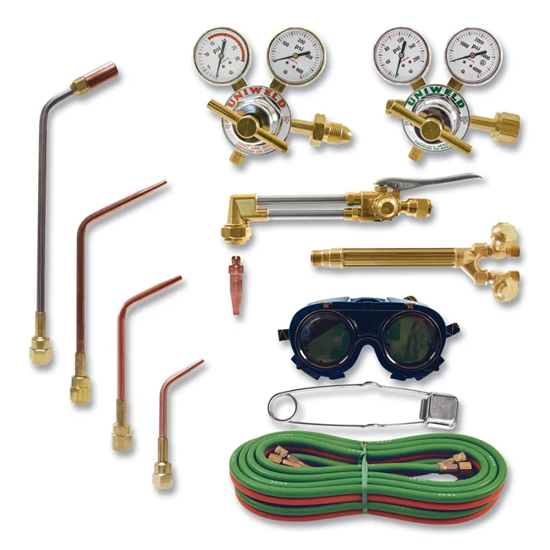 All-Trades V-Style Cutting and Welding Outfit, RUH82 Series Regulators CGA510/CGA540, Med-Duty, Oxyacetylene