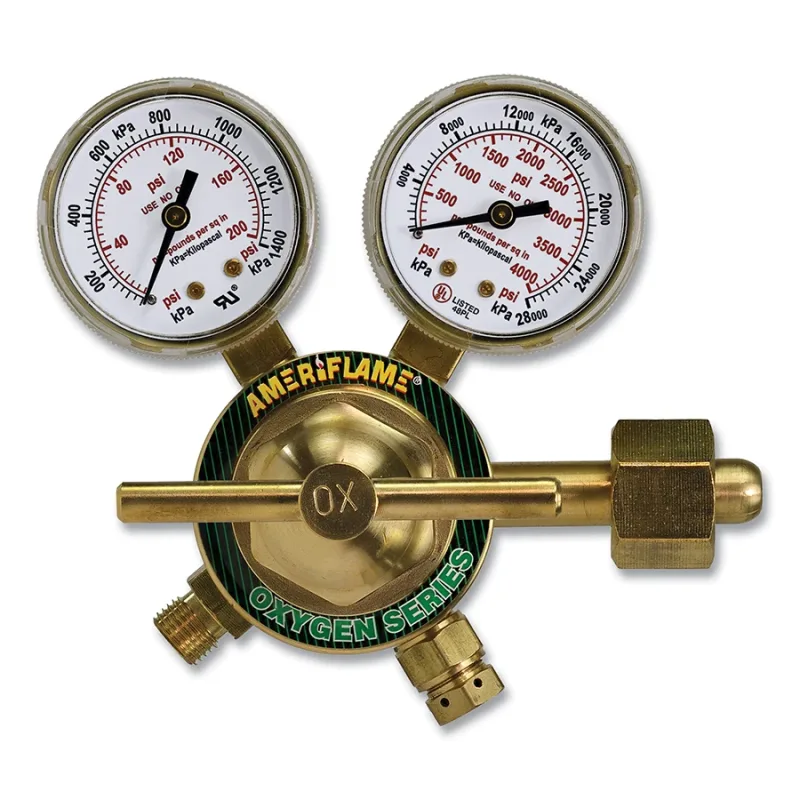 R Series Medium-Duty Single-Stage Oxygen Regulator, CGA540 Inlet Connection