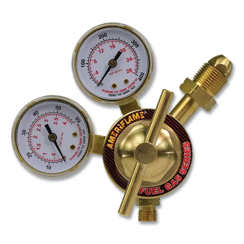 V-Style Single-Stage Medium-Duty Gas Pressure Regulator, LP Gas/Propane/Acetylene