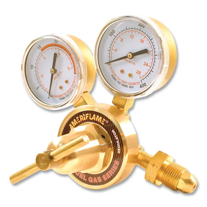 V-Style Heavy-Duty Single Stage Industrial Gas Pressure Regulator, Acetylene/Propane