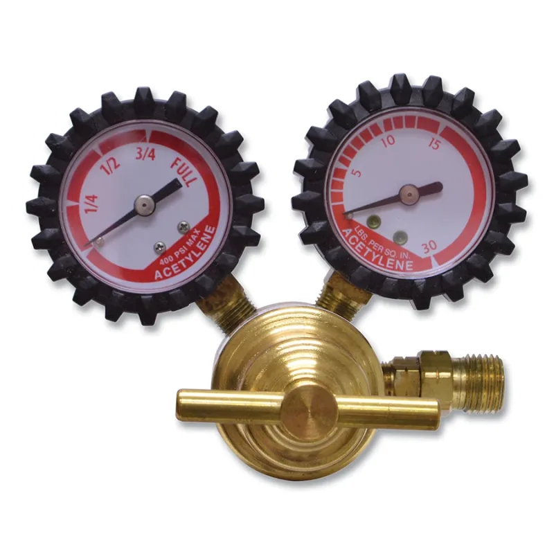 R Series Light/Medium Duty Single Stage Acetylene Gas Regulator, B Connection