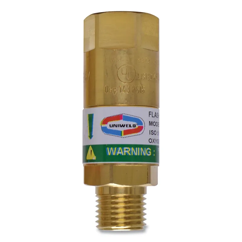 Flashback Arrestor, Oxygen, Filtered Regulator Single, 9/16 in-18 (B)