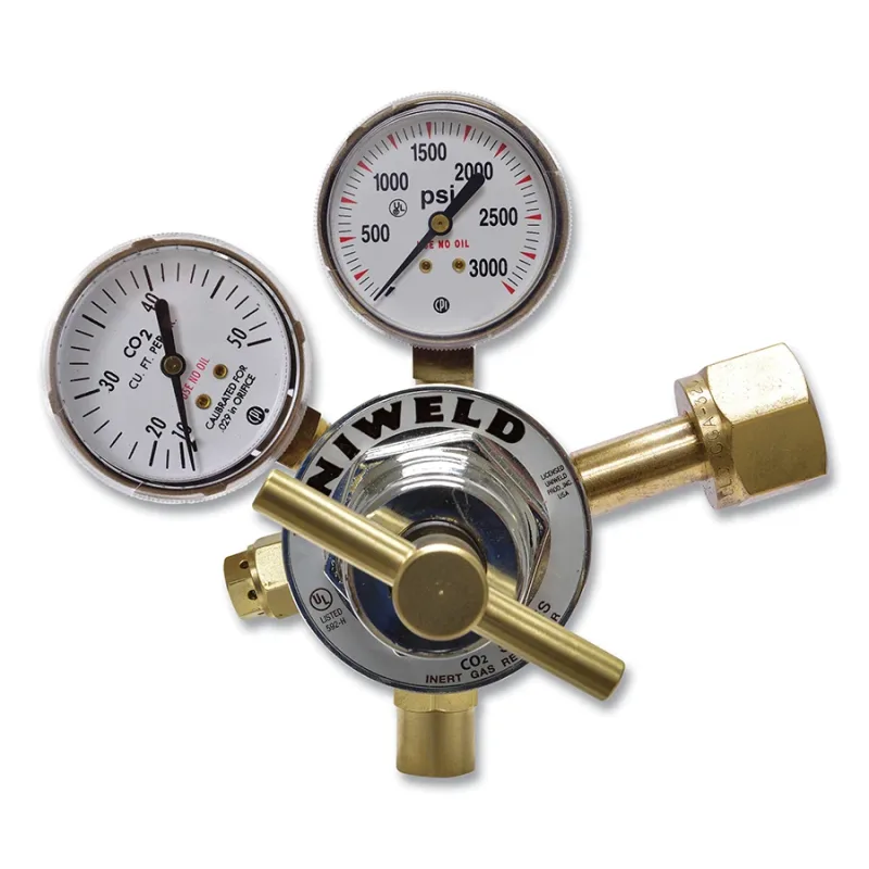 Single Stage Flowgauge Regulator, RHFG Series, Carbon Dioxide, CGA 320, 10 to 50 SCFH