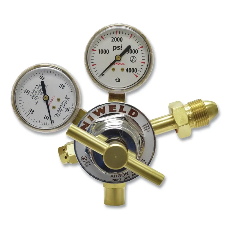 Single Stage Flowgauge Regulator, RHFG Series, Argon or Argon/Carbon Dioxide, CGA 580, 10 to 55 SCFH
