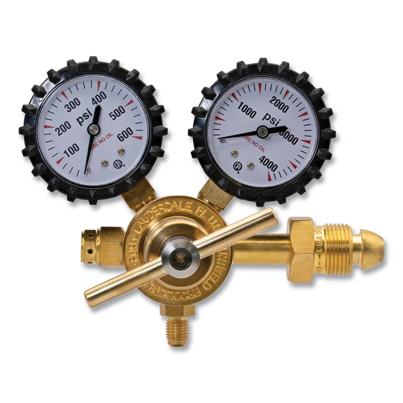 Single Stage Regulator - RHP Series, Nitrogen, CGA 580, 20 to 400 psig Delivery, 3000 psig Inlet