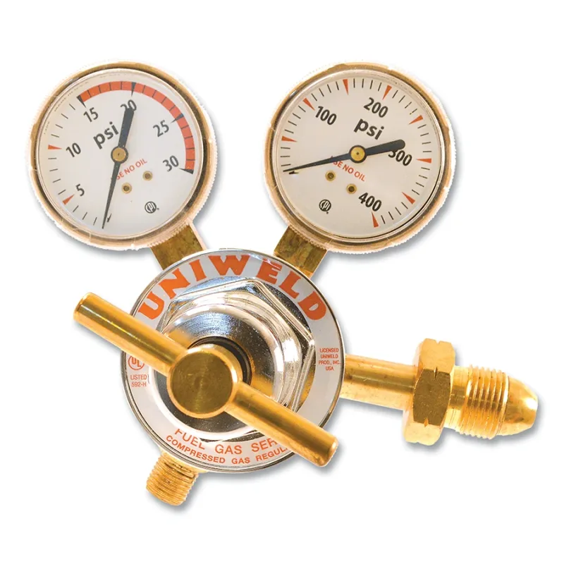 Single Stage Regulator - RUH82 Series, Acetylene, CGA 510, 2 to 15 psig Delivery, 3000 psig Inlet