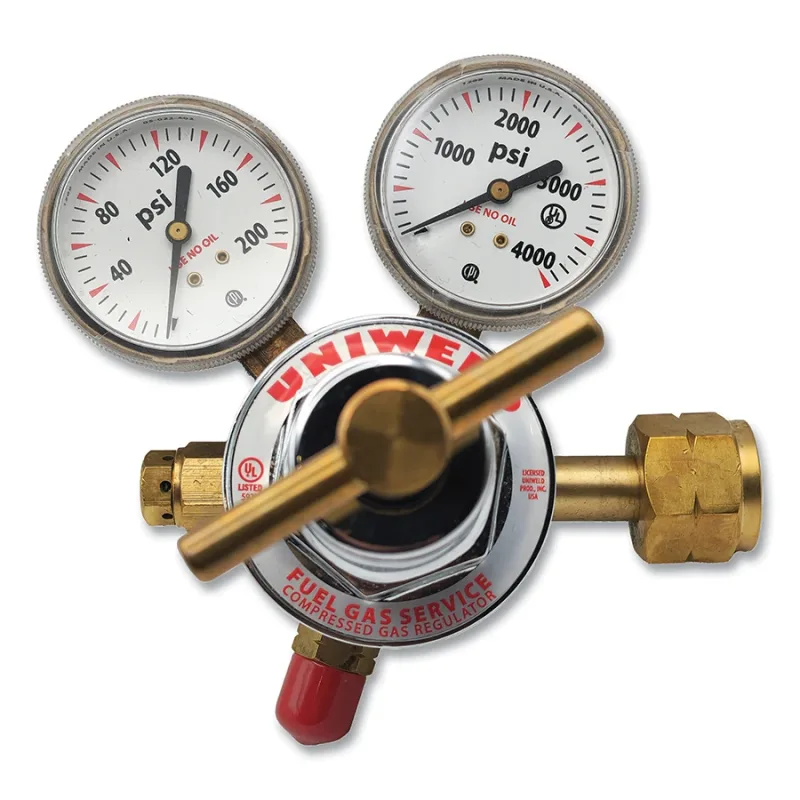Single Stage Regulator - RUH82 Series, Hydrogen, CGA 350, 5 to 125 psig Delivery, 3000 psig Inlet