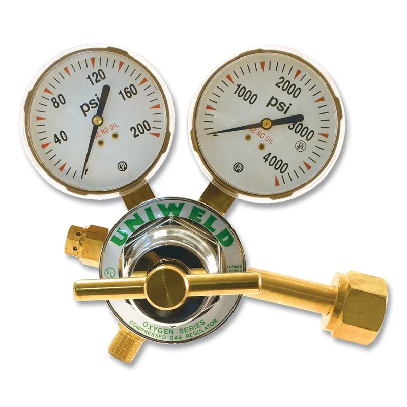 Single Stage Regulator - RUH83 Series, Oxygen, CGA 540, 5 to 125 psig Delivery, 3000 psig Inlet