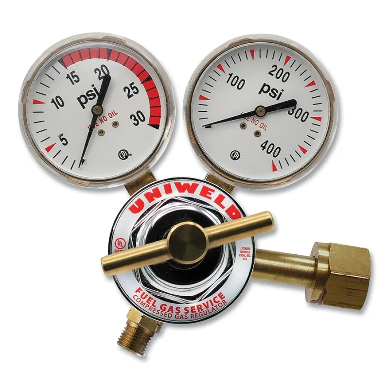 Single Stage Regulator - RUH83 Series, Acetylene, CGA 300, 2 to 15 psig Delivery, 3000 psig Inlet