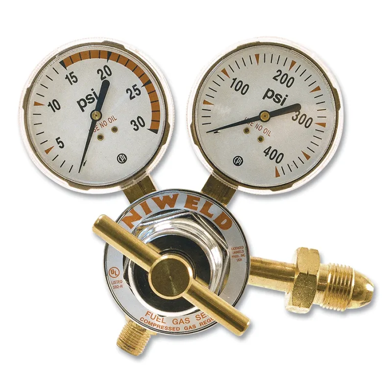 Single Stage Regulator - RUH83 Series, Acetylene, CGA 510, 2 to 15 psig Delivery, 3000 psig Inlet