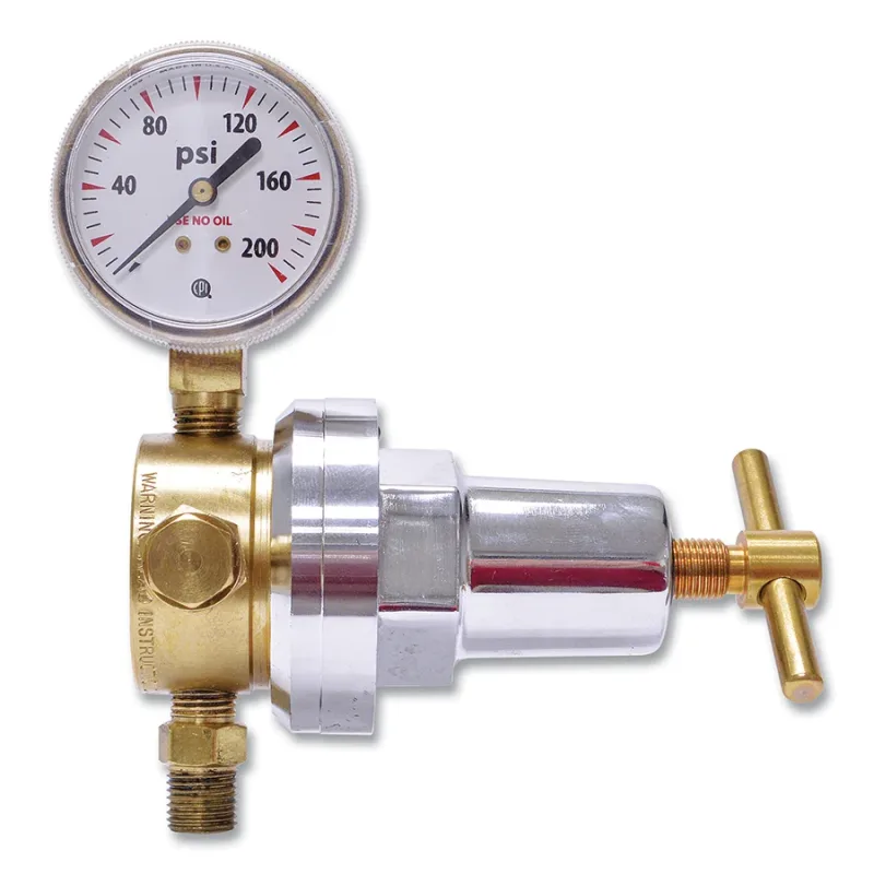 Single Stage Regulator - RUHS Series, Oxygen, CGA 024, 5 to 125 psig Delivery, 200 psig Inlet