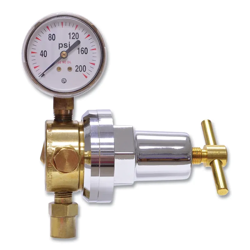 Single Stage Regulator - RUHS Series, Carbon Dioxide, CGA 034, 5 to 125 psig Delivery, 200 psig Inlet