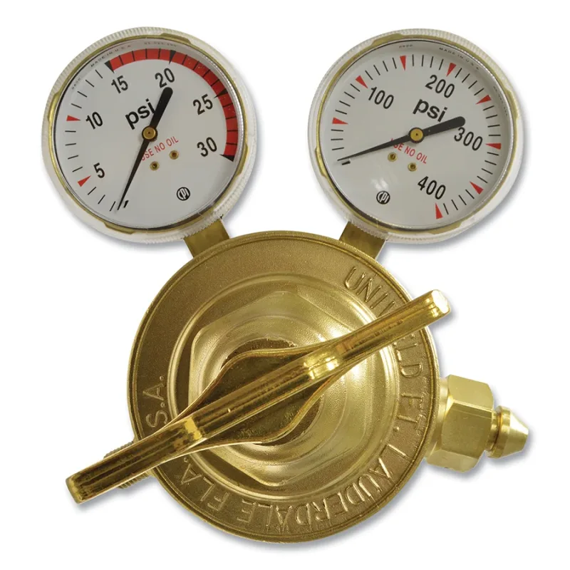 Single Stage Regulator - RV80 Series, Acetylene, CGA 300, 2 to 15 psig Delivery, 3000 psig Inlet