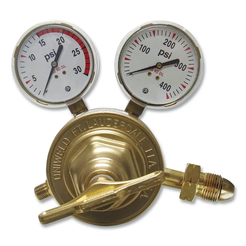 Single Stage Regulator - RV80 Series, Acetylene, CGA 510, 2 to 15 psig Delivery, 3000 psig Inlet