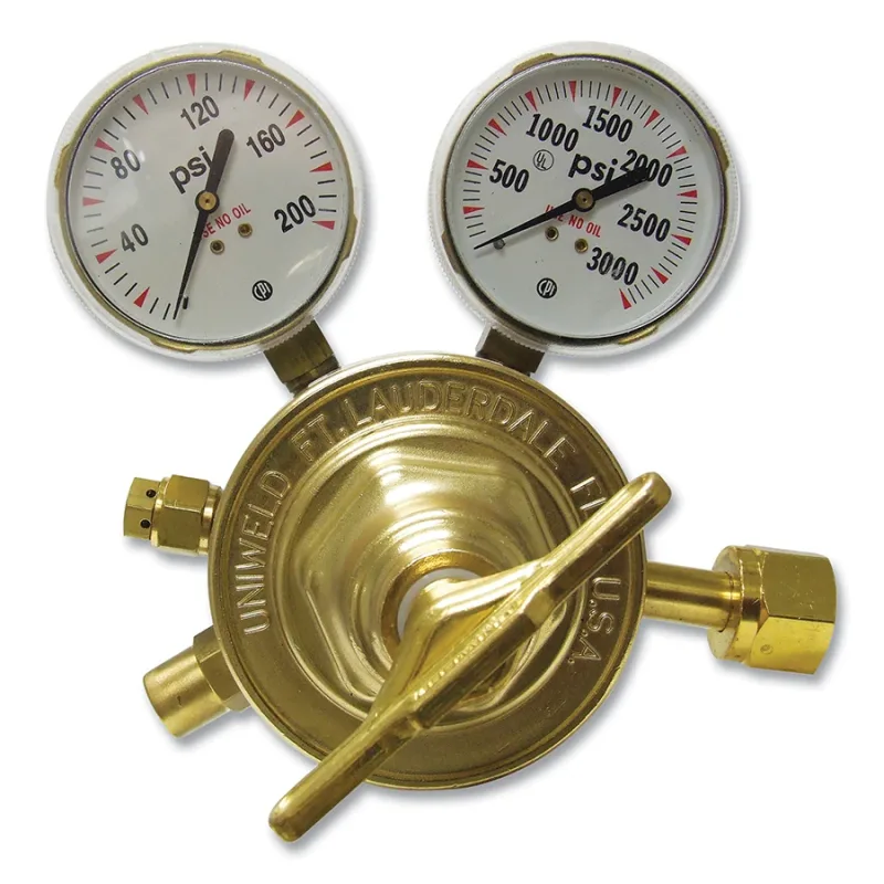 Single Stage Regulator - RV80 Series, Carbon Dioxide, CGA 320, 5 to 125 psig Delivery, 3000 psig Inlet