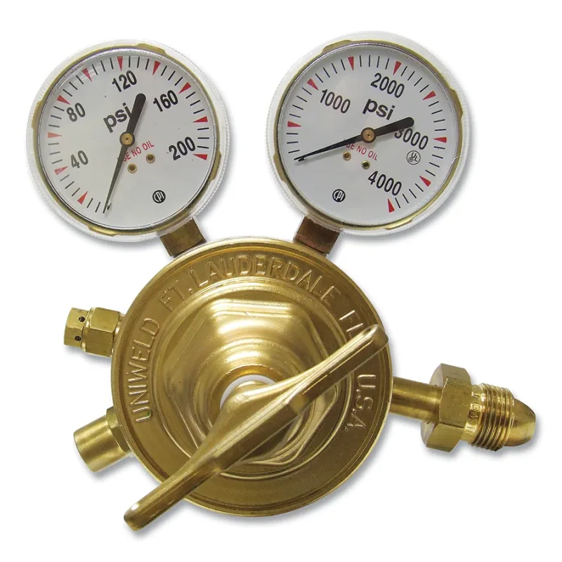 Single Stage Regulator - RV80 Series, Argon, CGA 580, 5 to 125 psig Delivery, 3000 psig Inlet