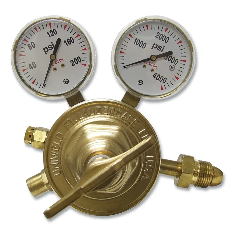 Single Stage Regulator - RV80 Series, Nitrogen, CGA 580, 5 to 125 psig Delivery, 3000 psig Inlet