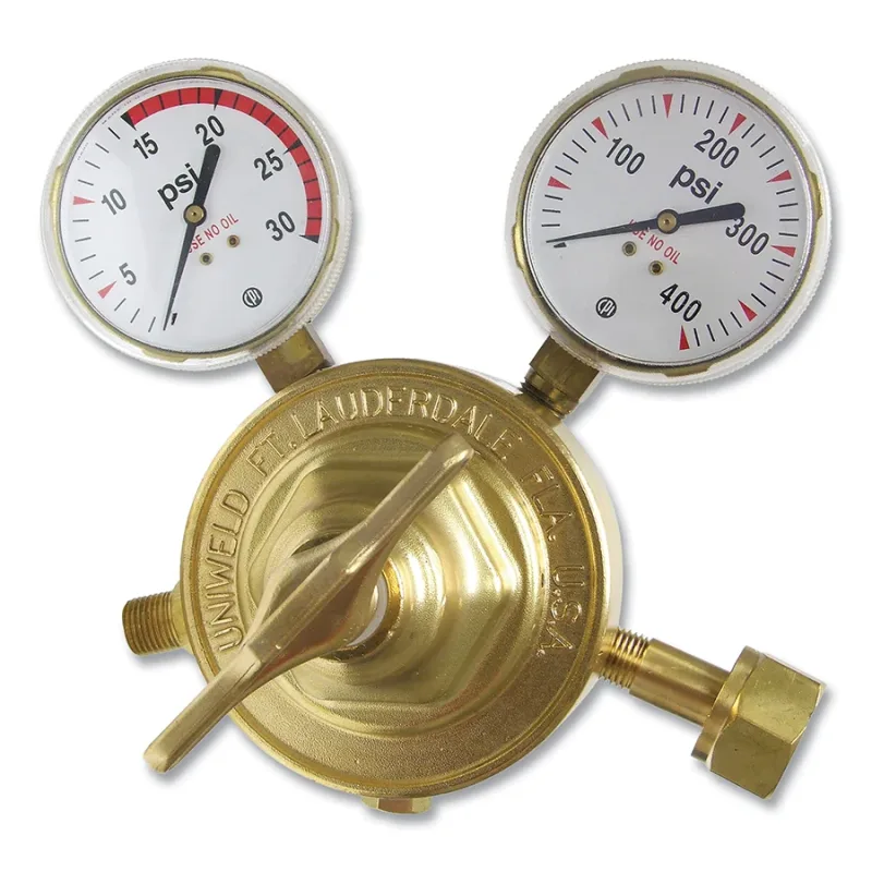 Two Stage Regulator - RVT80 Series, Acetylene, CGA 300, 2 to 15 psig Delivery, 3000 psig Inlet
