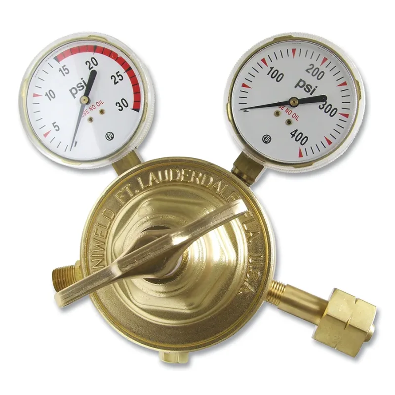 Two Stage Regulator - RVT80 Series, Acetylene, CGA 510, 2 to 15 psig Delivery, 3000 psig Inlet