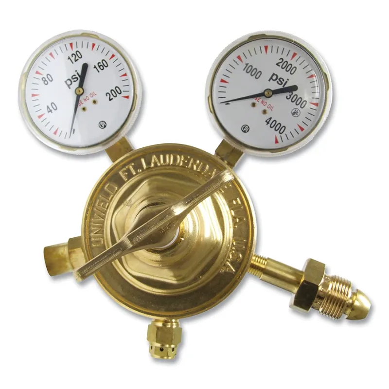 Two Stage Regulator - RVT80 Series, Nitrogen, CGA 580, 5 to 125 psig Delivery, 3000 psig Inlet