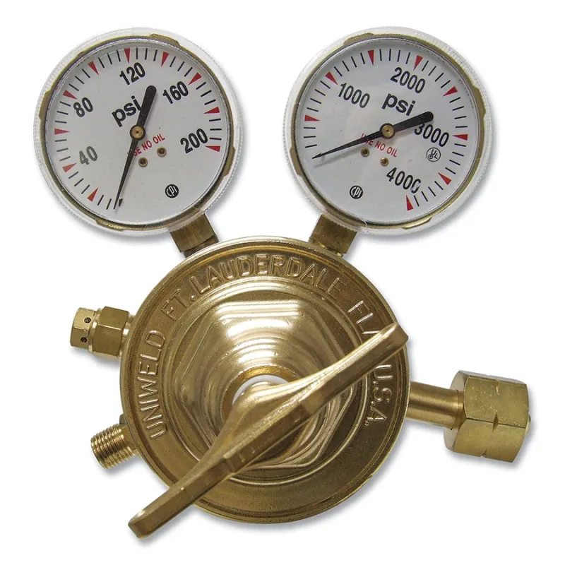 Two Stage Regulator - RVT80 Series, Hydrogen, CGA 350, 5 to 125 psig Delivery, 3000 psig Inlet