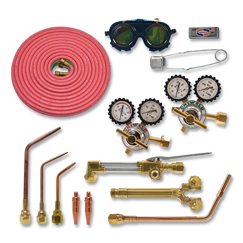 Striker V-Style Cutting and Welding Outfit, RUH Series Regulators CGA300/CGA540, Heavy-Duty, Oxyacetylene