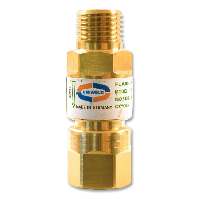 Flashback Arrestor, Oxygen, Filtered Torch Single, 9/16 in-18 (B)