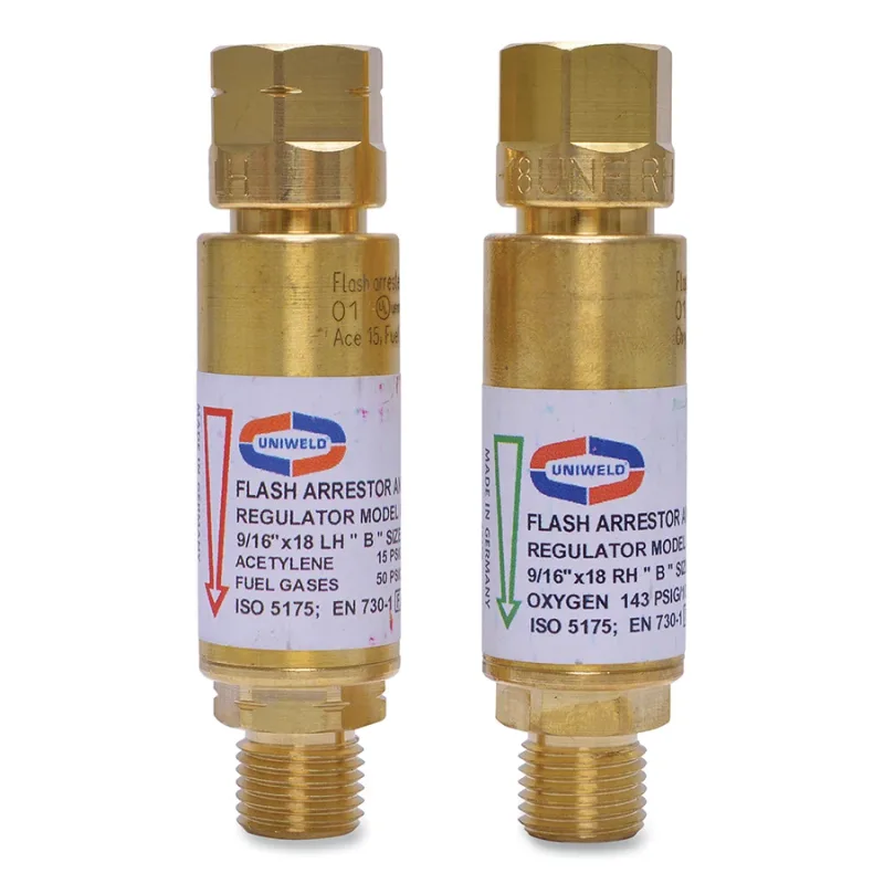 Flashback Arrestor, Fuel/Oxygen, Filtered Torch Set, 9/16 in-18 (B)