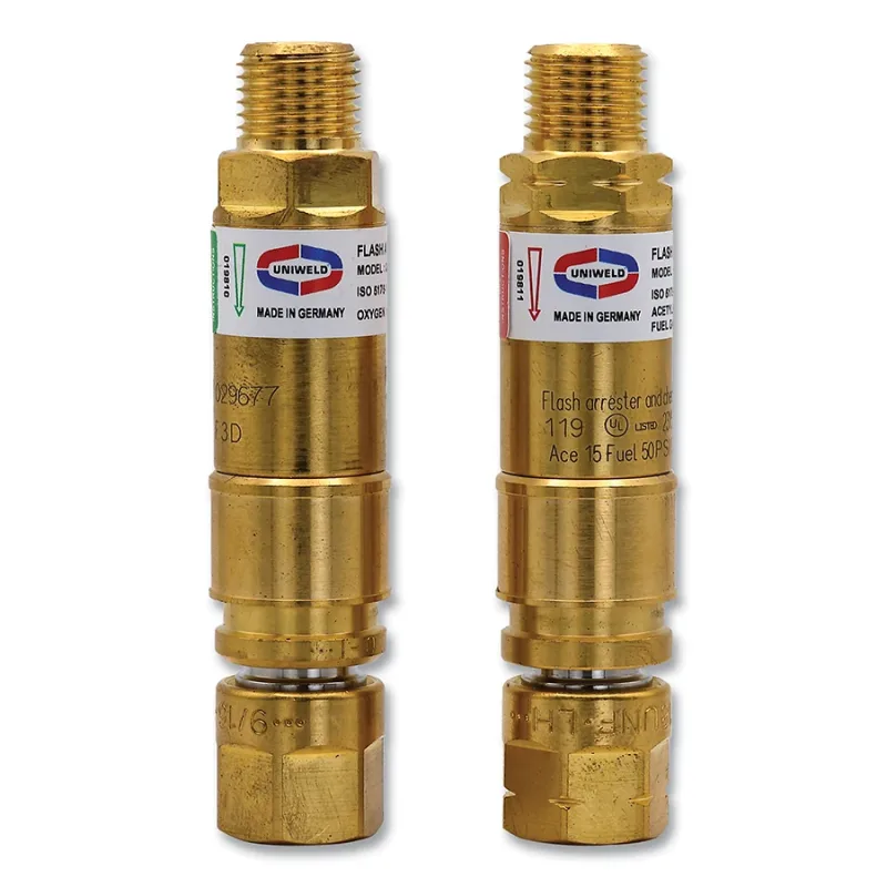 Flashback Arrestor, Fuel/Oxygen, Non-Filtered QC Torch Set, 9/16 in-18 (B)