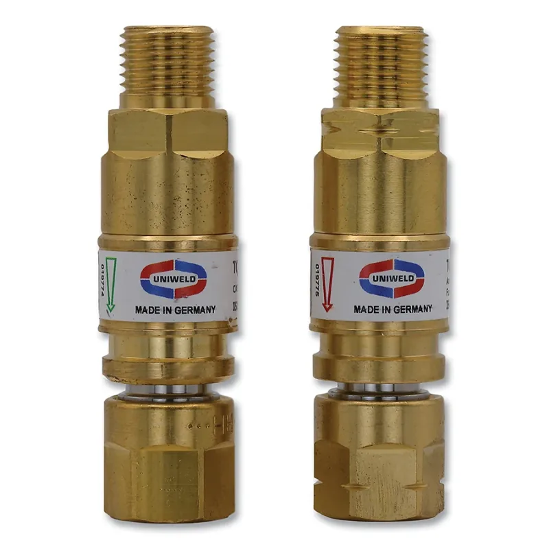 Quick Connect, Torch-to-Hose, Brass, Fuel Gas/Oxygen