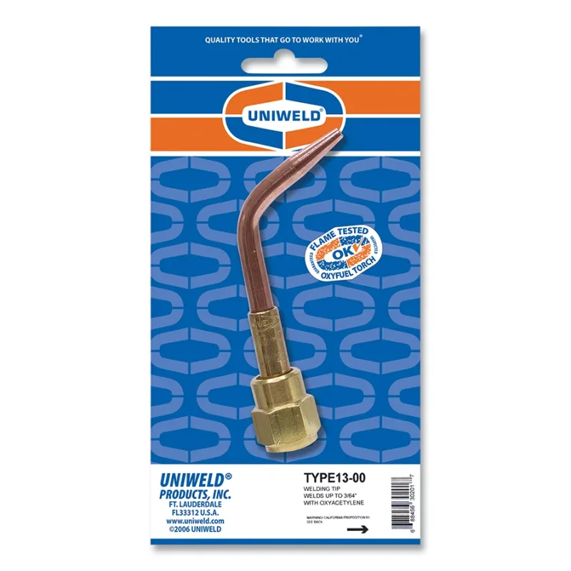 V-Style Welding/Heating Tip - 13 Series, H/LPG/NG/OAW/PP, Size #00