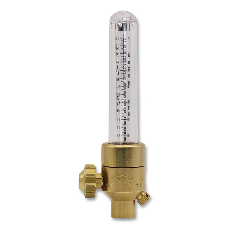 Two Gas Calibration Flowmeter- UAHF Series, Argon/Helium, 10 to 70 SCFH/25 to 205 SCFH, 50 PSI