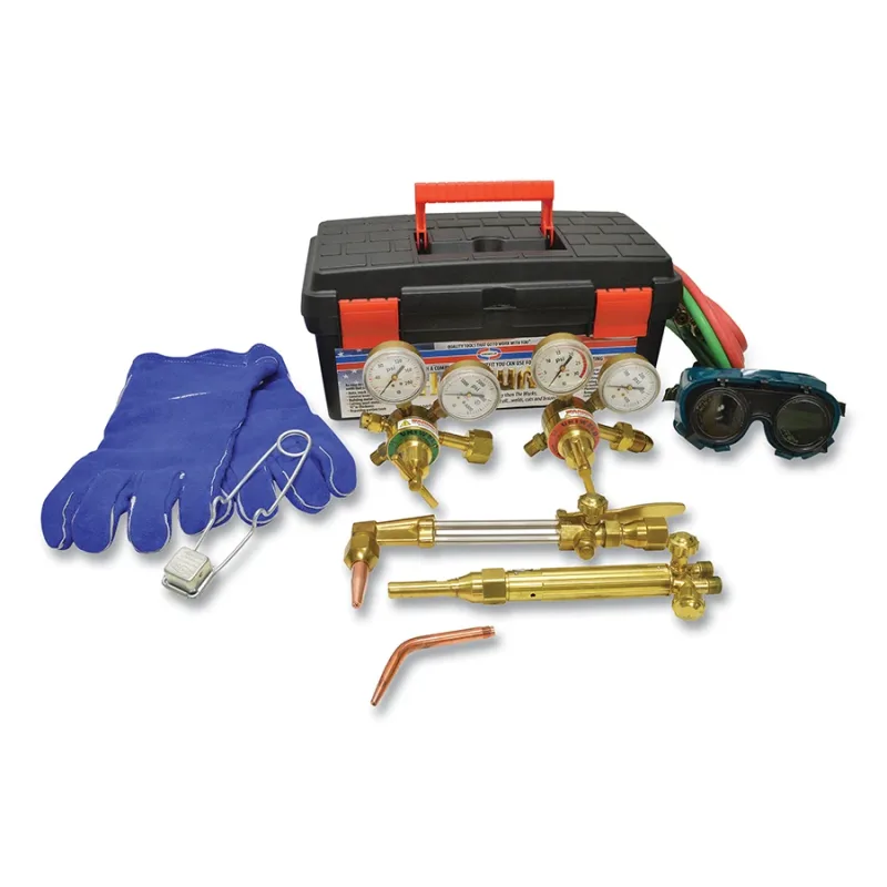 The Wurks® Cutting and Welding Outfit, H-Style, MR82 Series Regulators CGA510/CGA540, Medium-Duty, Oxyacetylene