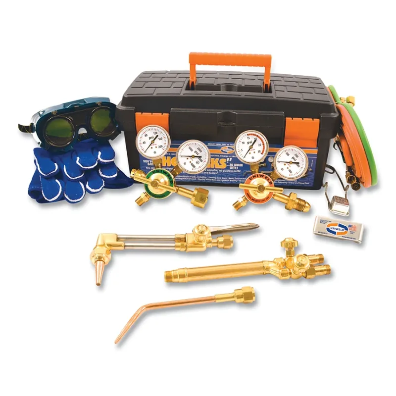 The Wurks® Cutting and Welding Outfit, V-Style, MR82 Series Regulators CGA510/CGA540, Medium-Duty, Oxyacetylene