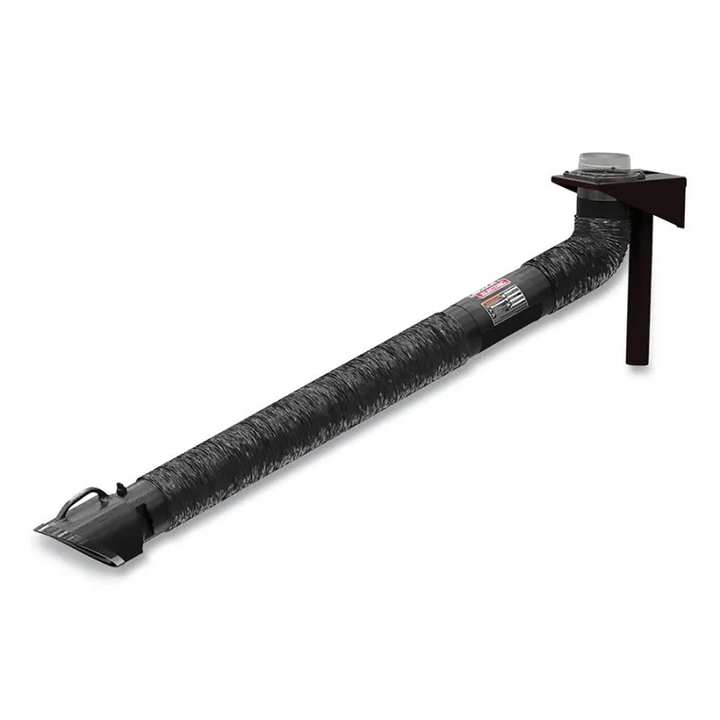 Prism® Extraction Arm, 8 in dia x 5 ft to 8 ft L, Wall Mount Counter-Weight Telescopic