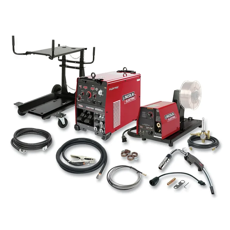Flextec® 650X Multi-Process Welder with CrossLinc™/LF-74 Ready-Pak®, 815 A, 380 to 575 V
