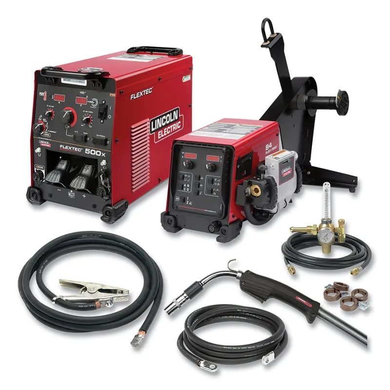 Flextec® 500X/ Flex Feed® 84 Heavy Duty One-Pak® Multi-Process Welder, 500 A, 380 to 575 V