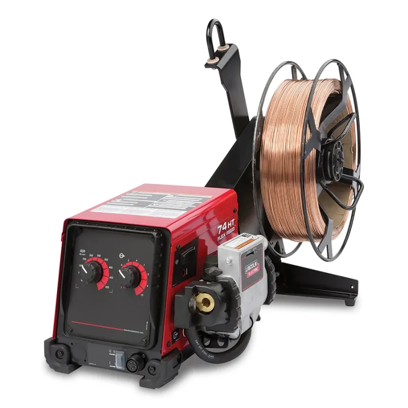 Flex Feed® 74 HT Wire Feeder, 600 A, with Heavy Duty Reel Stand and Gouge Kit, 24 to 42 V