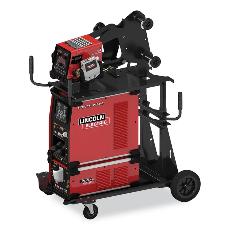 HyperFill® Reveal™ Power Feed® 84 Dual Ready-Pak® Multi-Process Welder, Single Cart, 550 A, 15 ft L Cable, 40 V