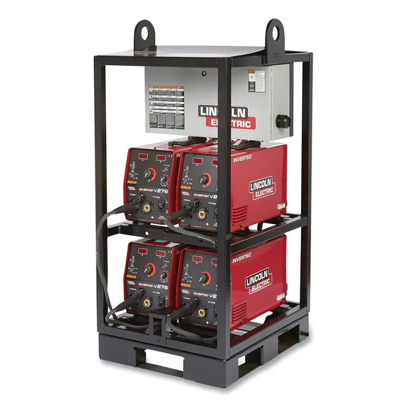 Invertec® V276 Pack Rack, 4-Pack, Tweco® Power Source, GTAW, SMAW, 3-Phase