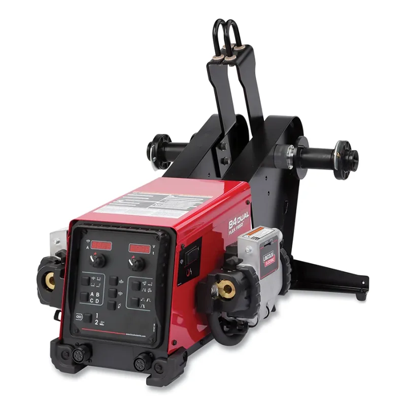 Flex Feed® 84 Dual Bench Wire Feeder, 600 A, with Heavy Duty Wire Reel Stand, 24 to 42 V